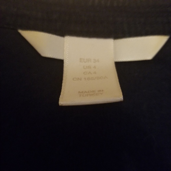 Dark Blue Linen Dress - Picture 4 of 4